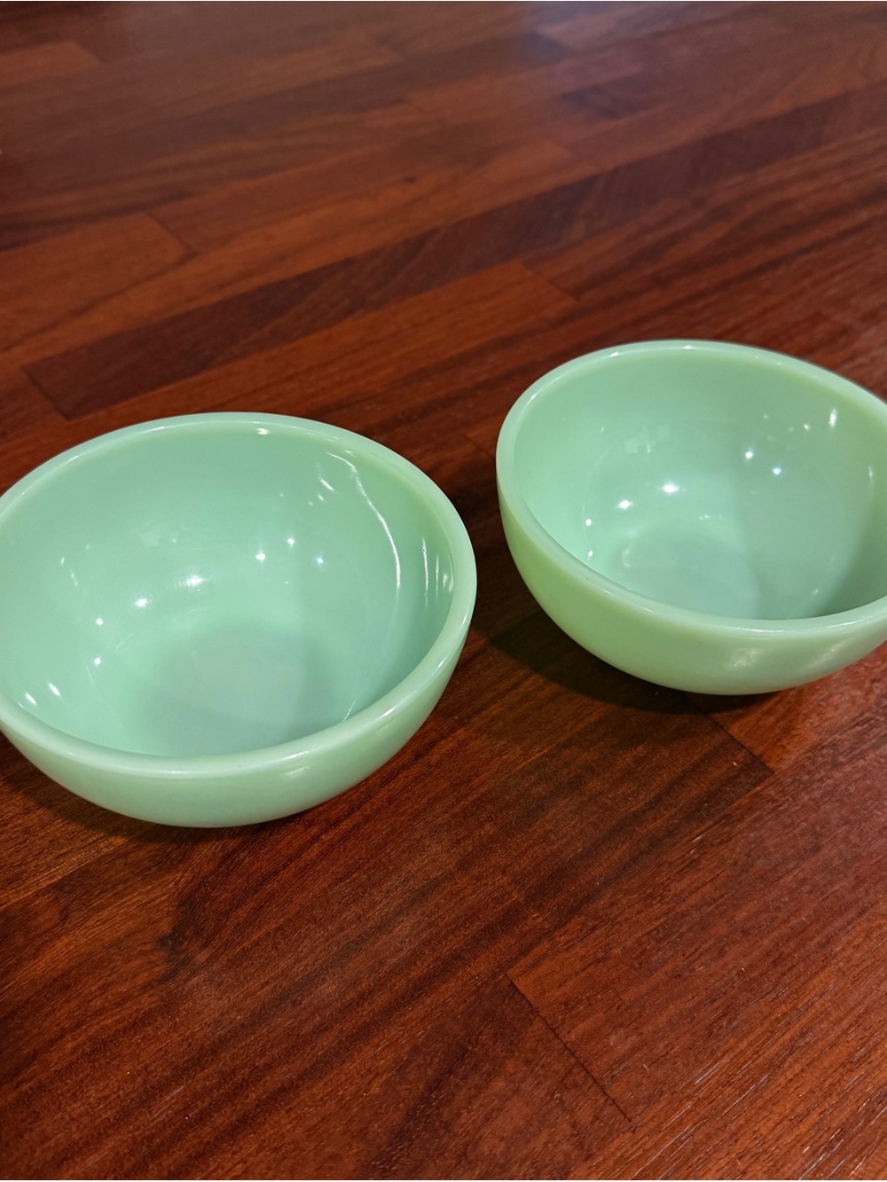 Fire King Made in US Jadeite Serving Bowls - Set of 2